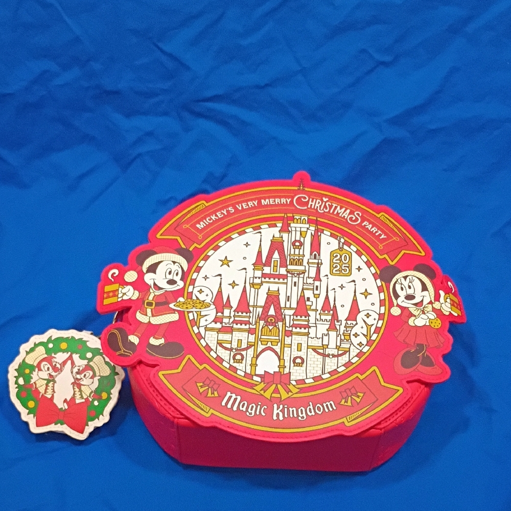 Disney Mickey's Very Merry Christmas Party Loungefly Convertible Backpack